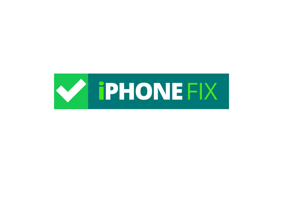 Logo design mockup 'iphone fix'