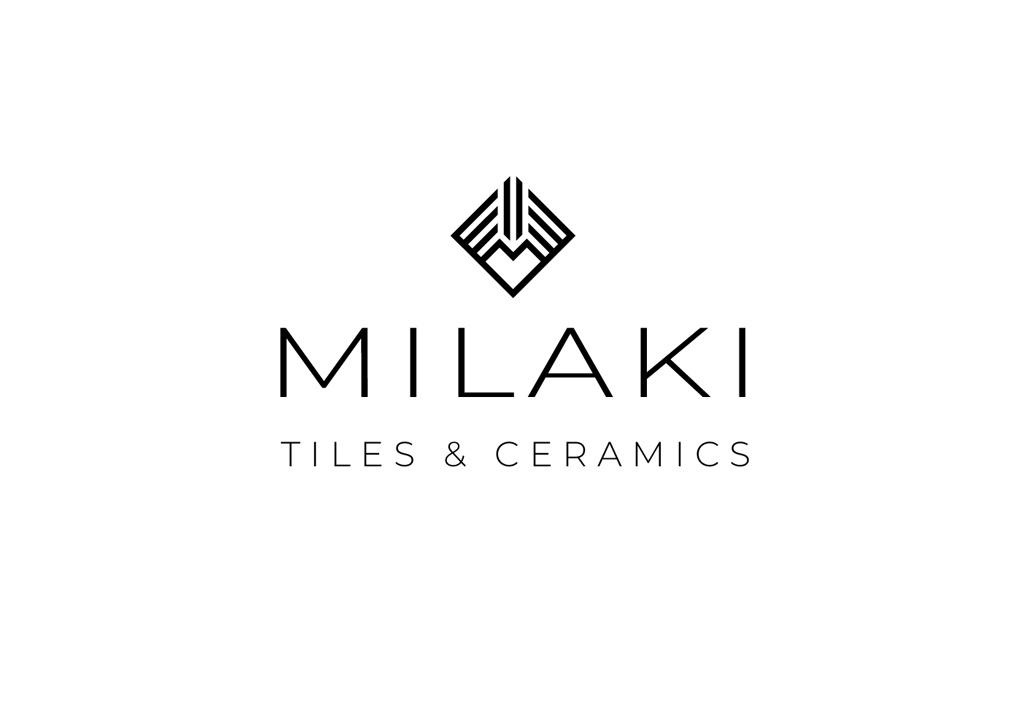 Logo design mockup 'Milaki Tiles & Ceramics'