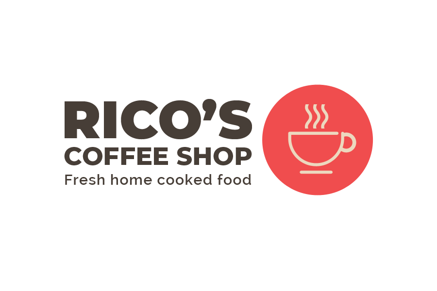 Logo design for Rico's Coffee Shop